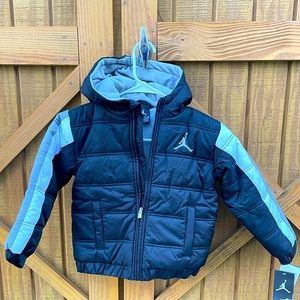 JORDAN Size LG (6-7yrs old) Puffer Jacket with Fleece Lining. New with Tags!